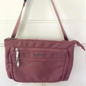 Baggallini Pocket Belt/Crossbody Bag - Mauve Twill - Like New! Multi-Way Wear 💕
